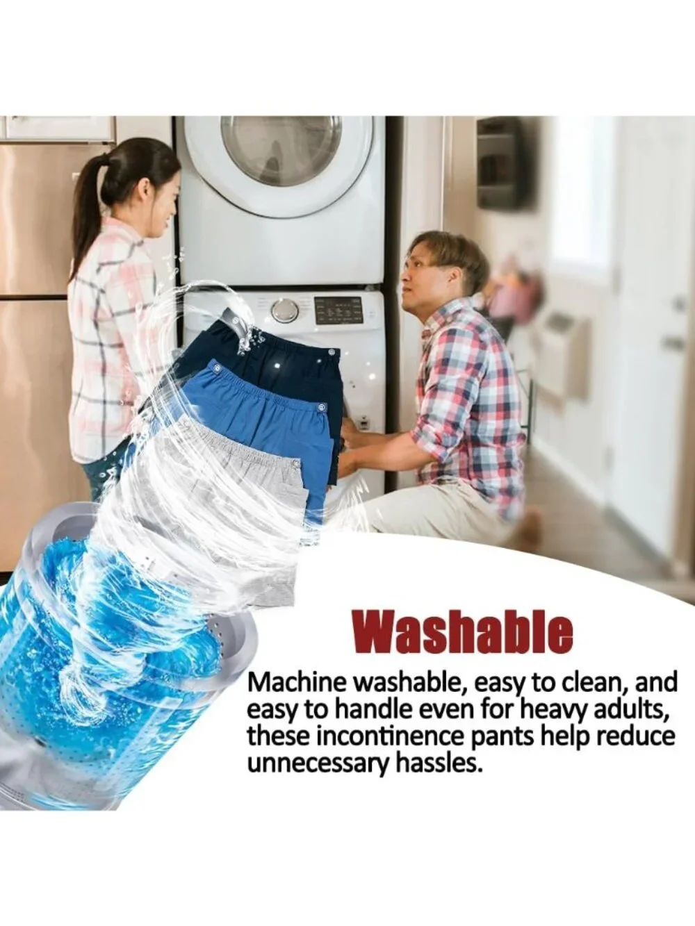 3‑Pack Men’s Urine Bag Shorts – Ostomy &‎ Catheter Drainage Underwear, Size S